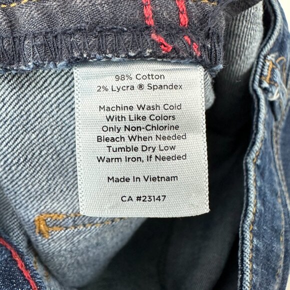 Talbots Ankle Straight Women's size 12 Dark Wash Blue Denim Jeans - Picture 3 of 4